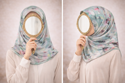 Monalisa Handgenähtes Digital Soft-Pamuk Kopftuch