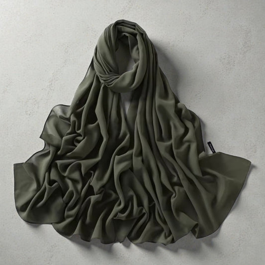 Seidenartiger Krepp-Hijab