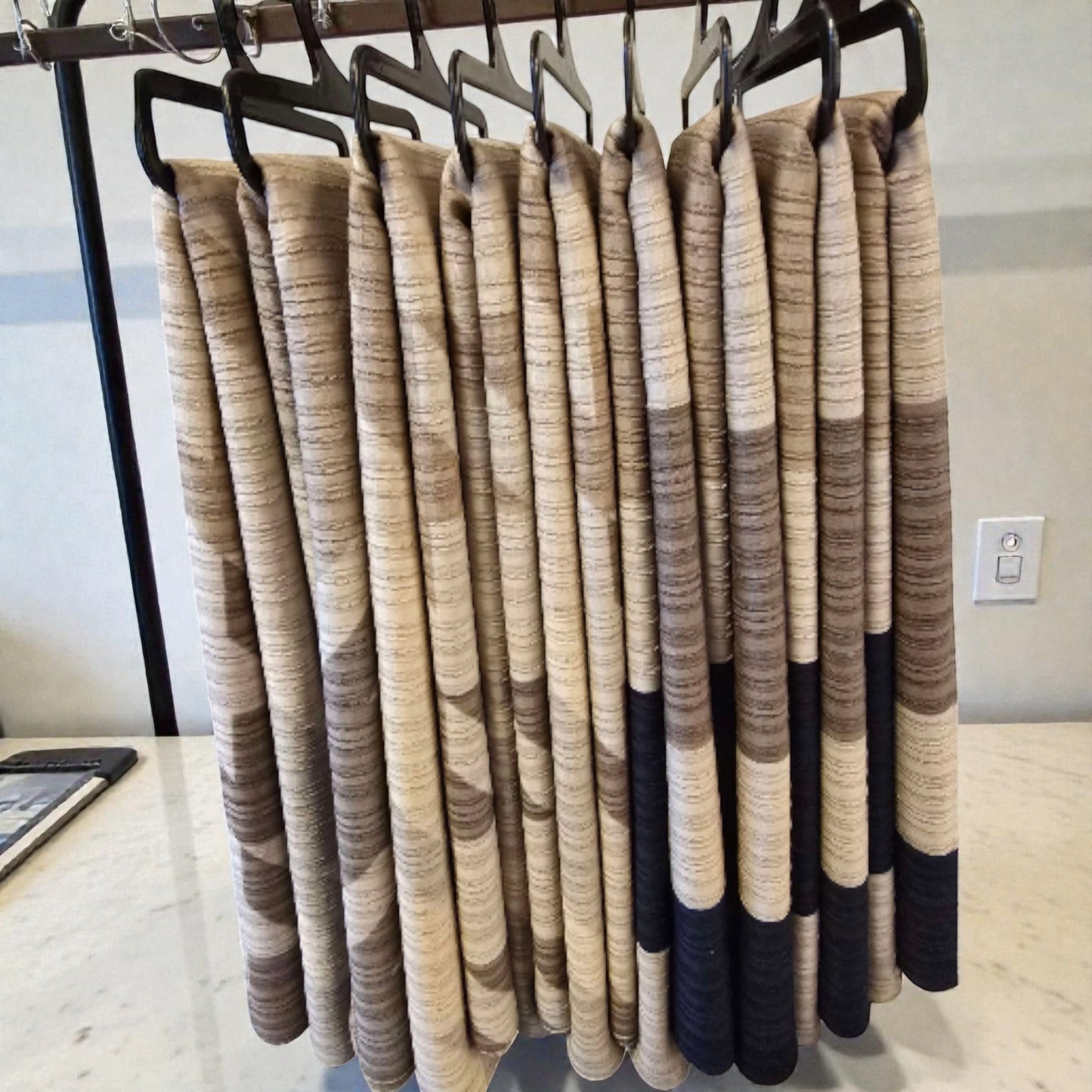 Weicher gestreifter Schal