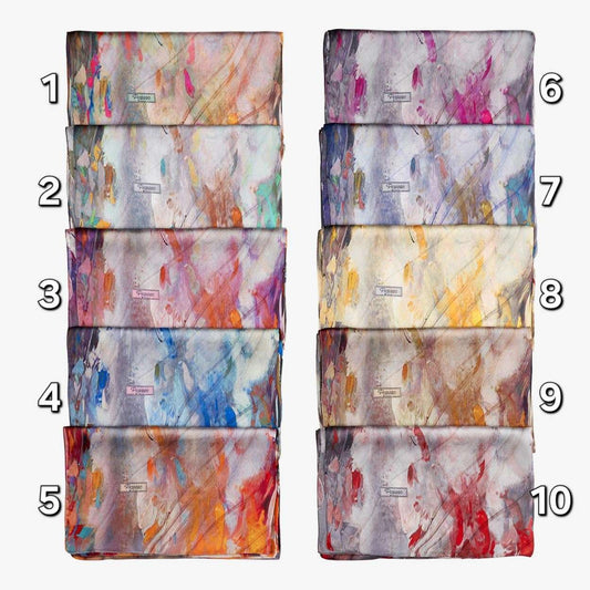 Picasso Hybrid Digital Saten Vual – Schal